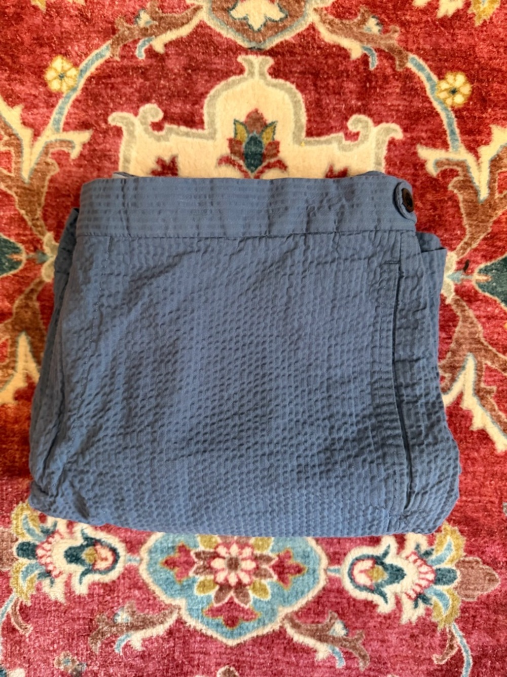 Sid Mashburn Blue Seersucker Shorts, Size 35 **READ**